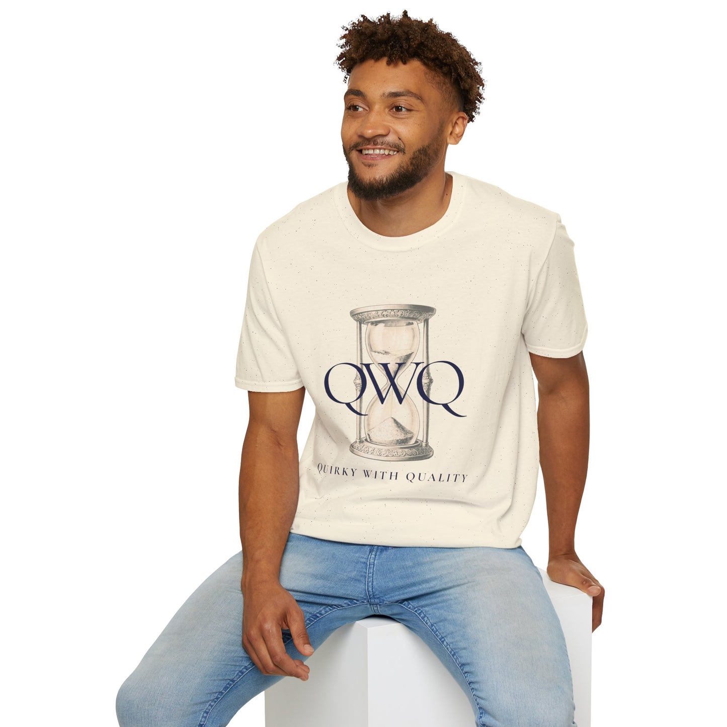 QWQ Hourglass Graphic Tee — Vintage Vibe — “86,400 Seconds In a Day ~ Use Them Wisely”