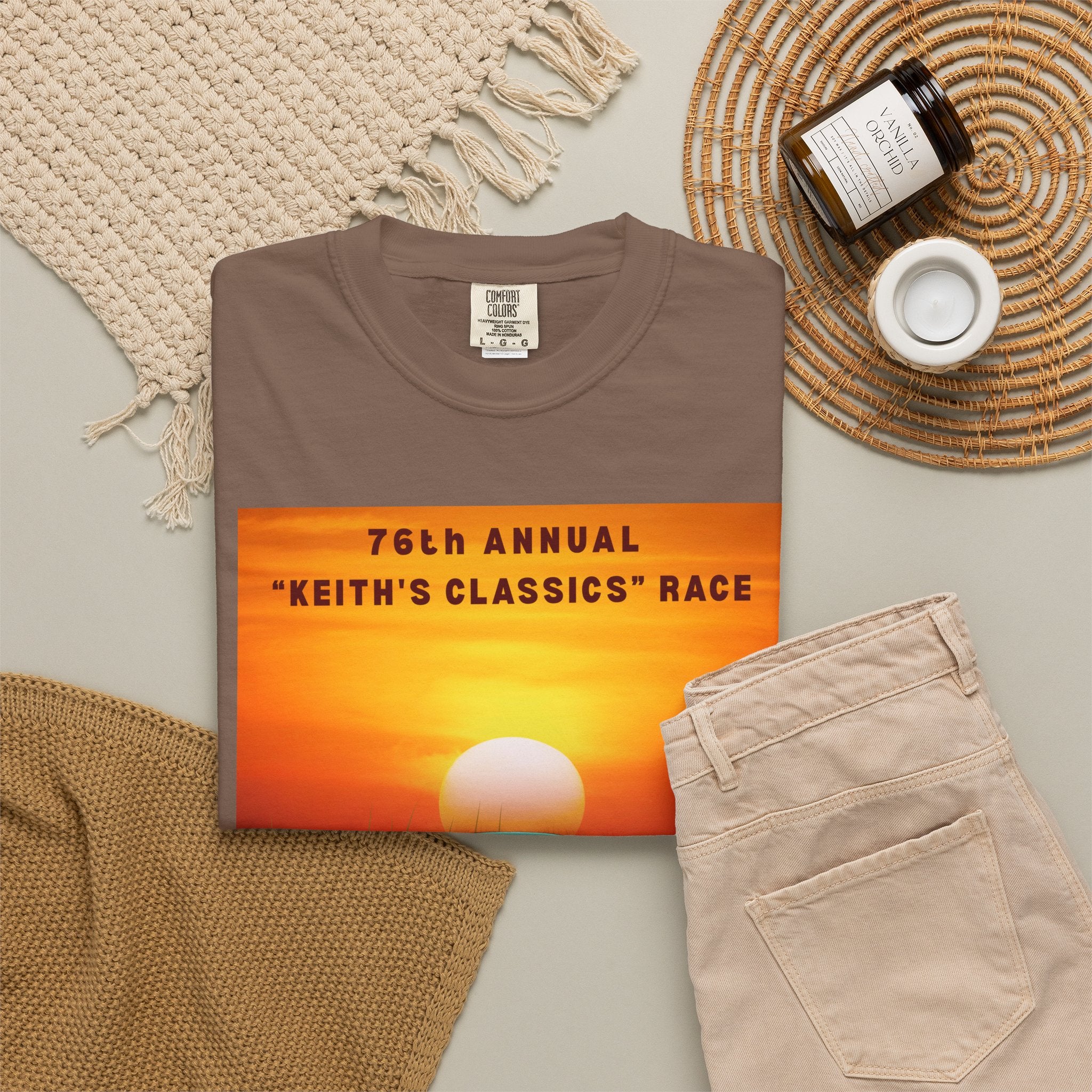 Special Edition Honoring  The 76th Annual "Keith's Classics" Race, Garment-Dyed T-shirt, All Occasion Gift