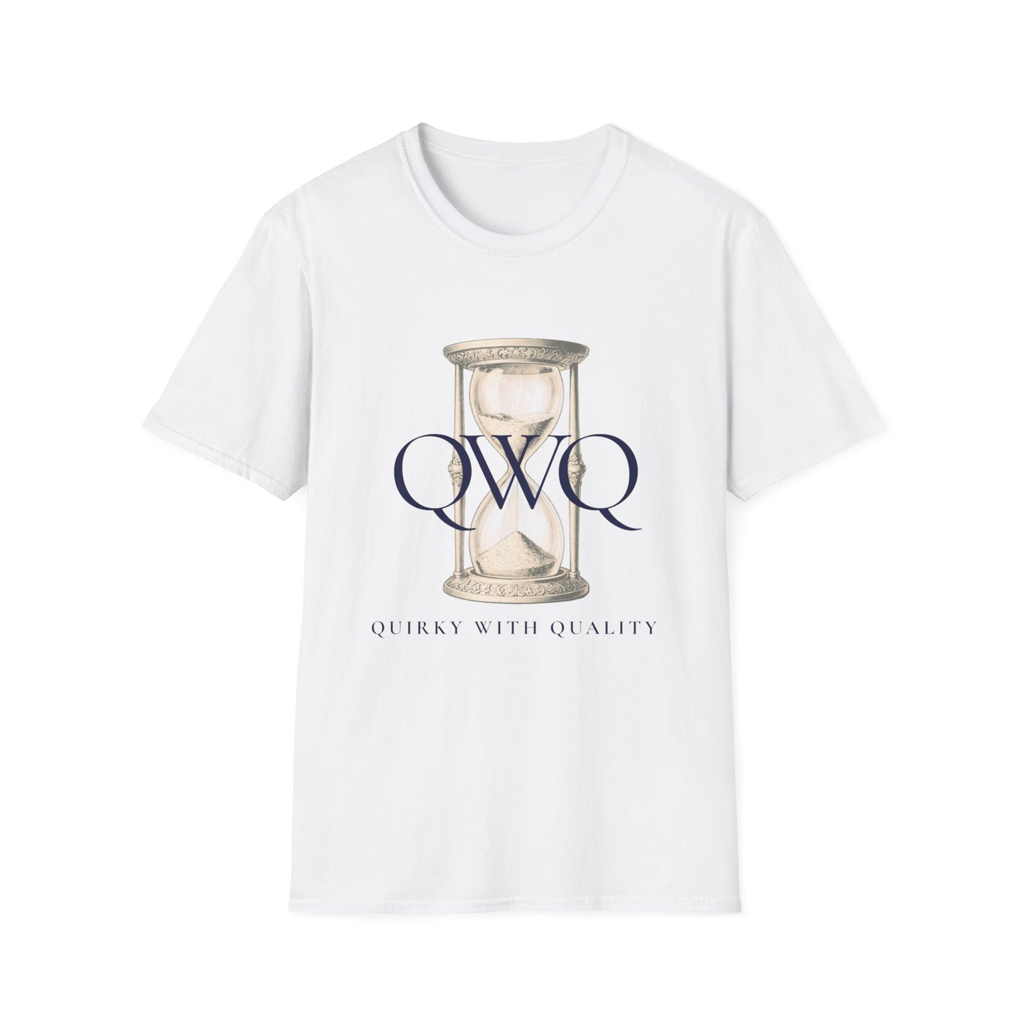 QWQ Hourglass Graphic Tee — Vintage Vibe — “86,400 Seconds In a Day ~ Use Them Wisely”