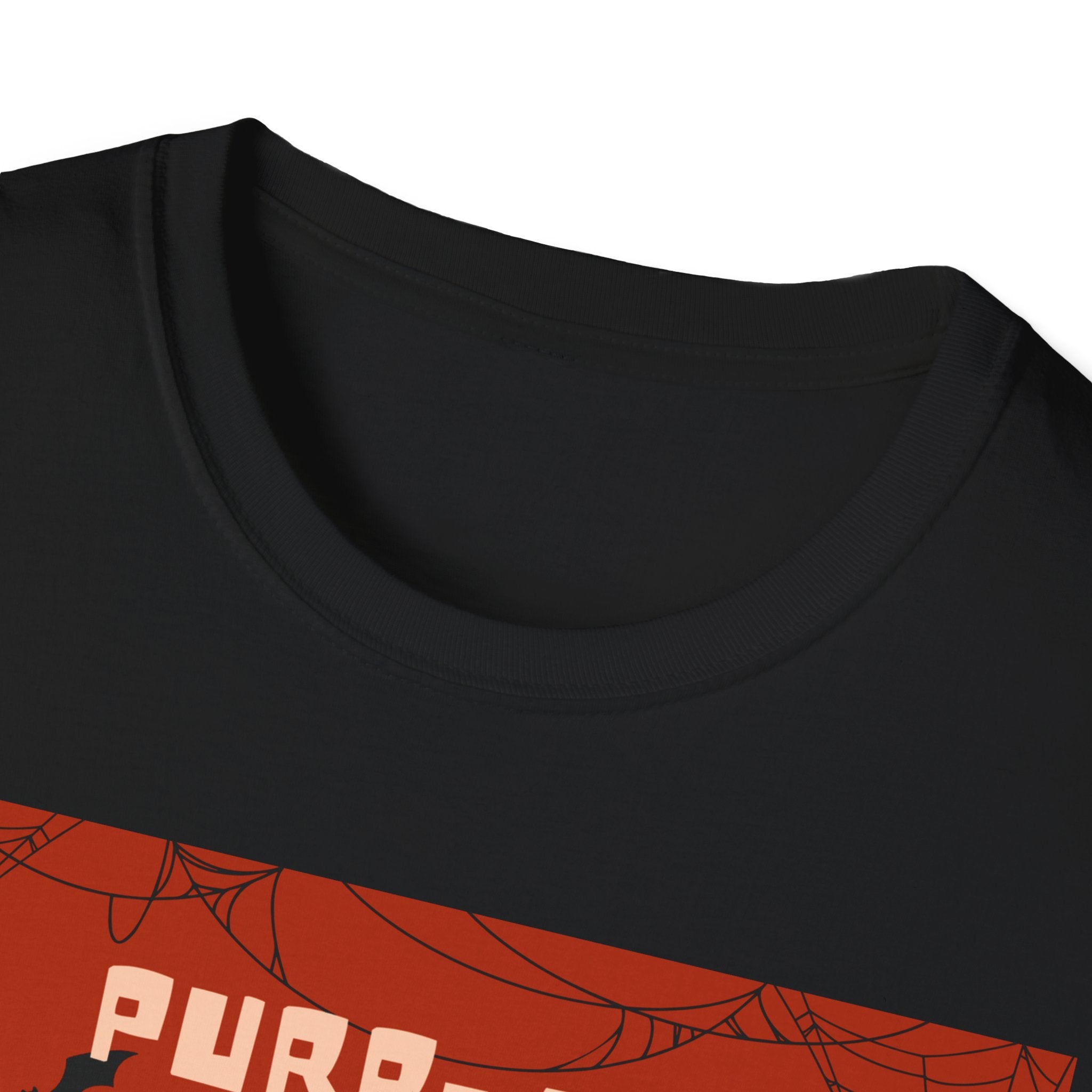 Purr-fectly Spooky Halloween Cat T-Shirt, Vintage vibe, for All Ages, Unisex, Gildan 64000