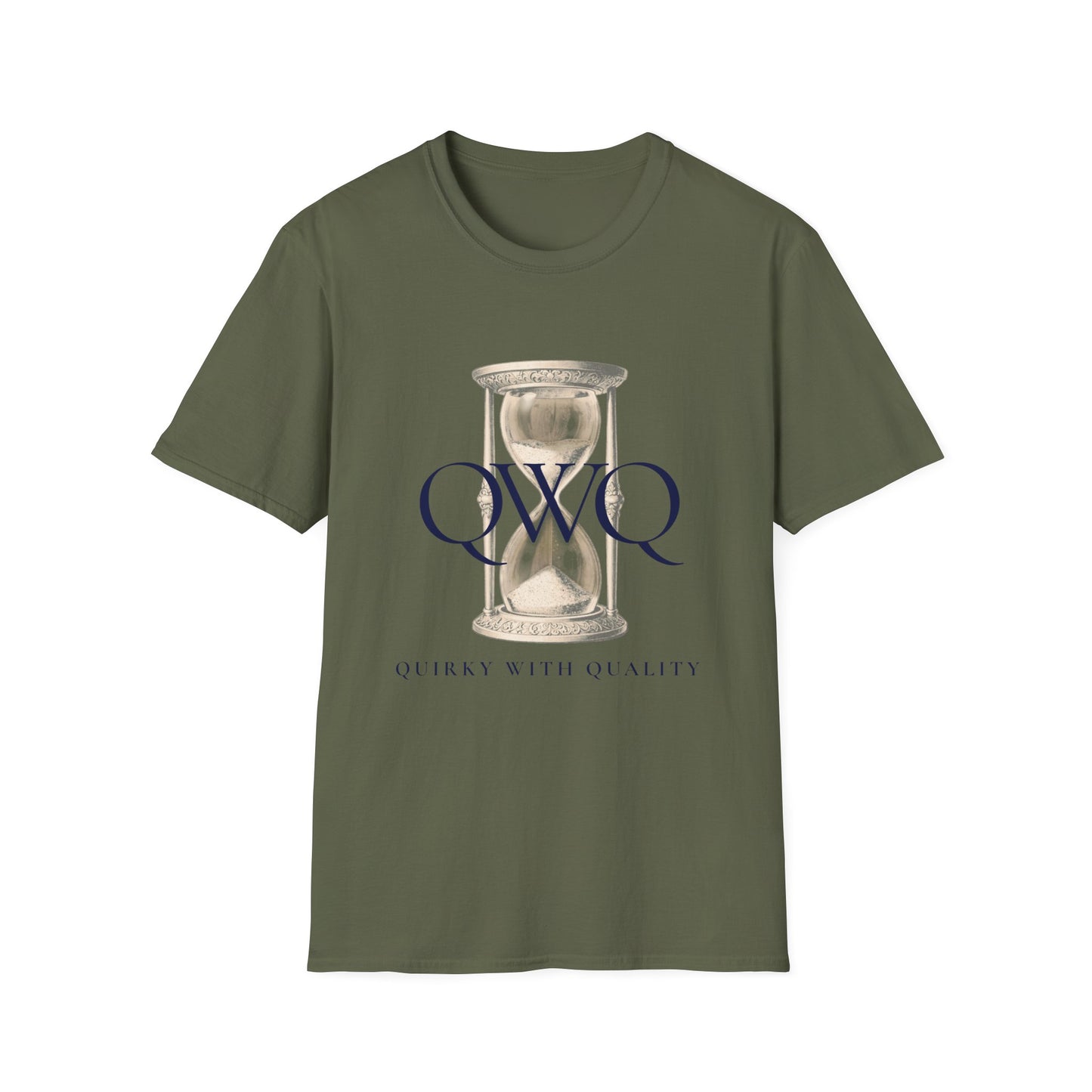 QWQ Hourglass Graphic Tee — Vintage Vibe — “86,400 Seconds In a Day ~ Use Them Wisely”
