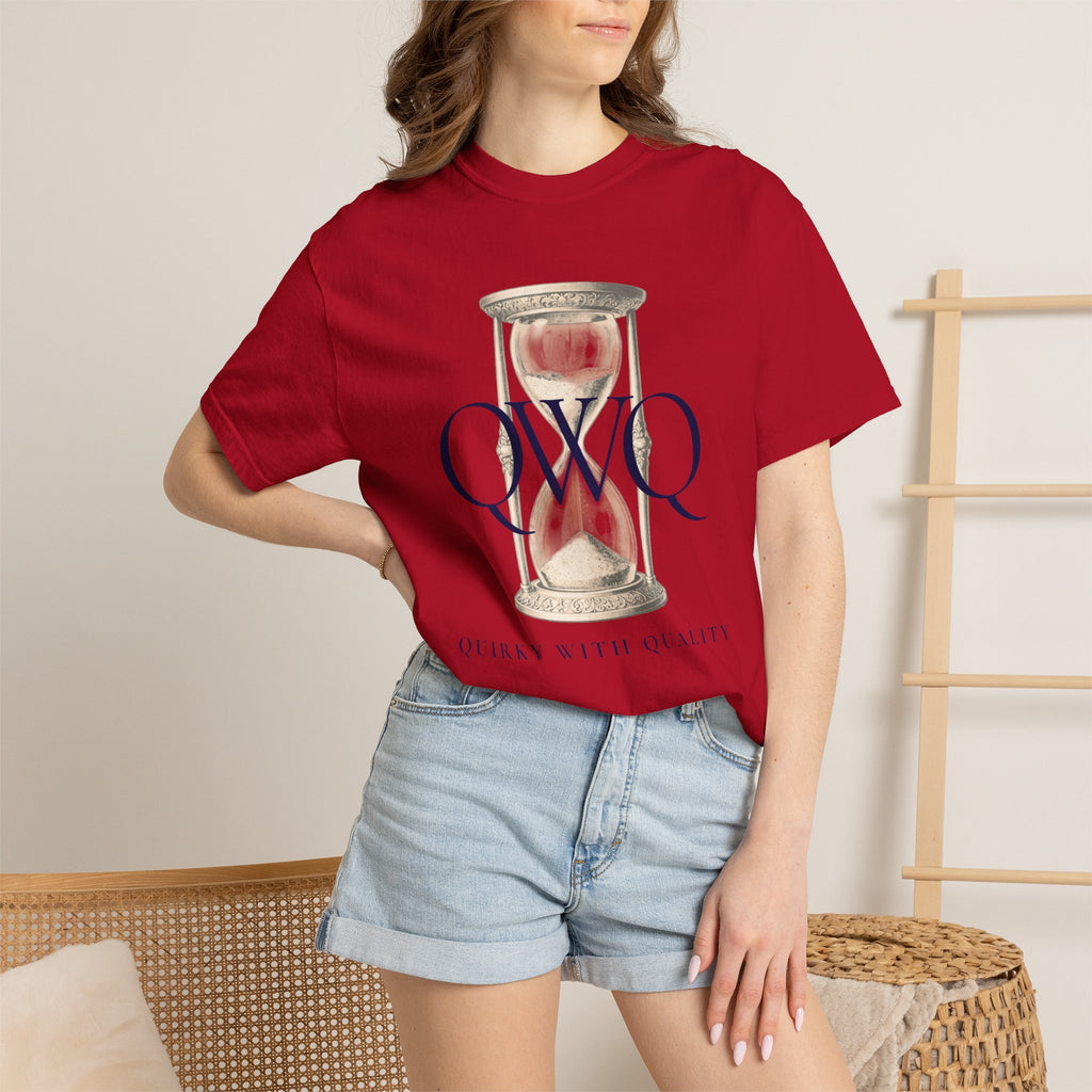 Unisex Comfort Colors 1717 Garment-Dyed T-shirt, QWQ "Time Slips Away"