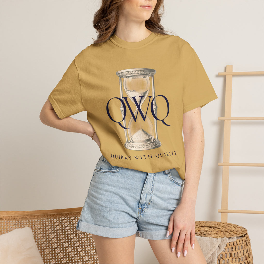 Unisex Comfort Colors 1717 Garment-Dyed T-shirt, QWQ "Time Slips Away"
