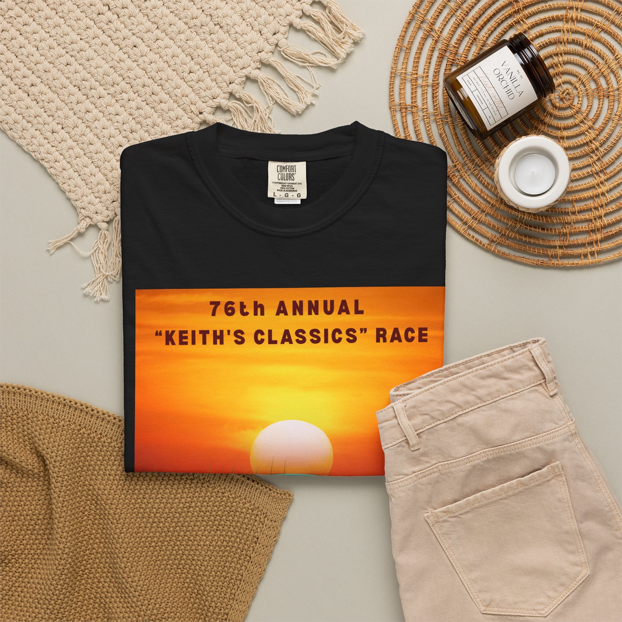 Special Edition Honoring  The 76th Annual "Keith's Classics" Race, Garment-Dyed T-shirt, All Occasion Gift
