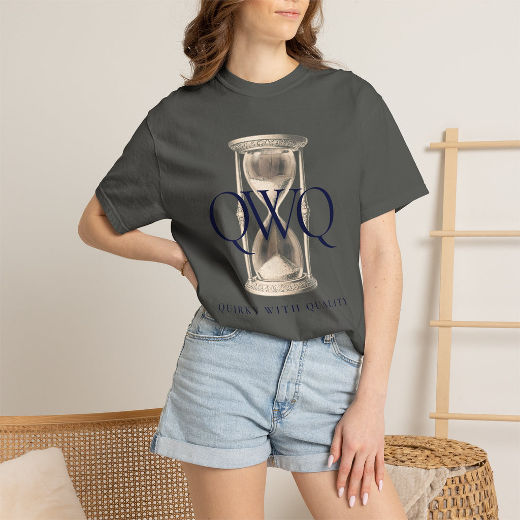 Unisex Comfort Colors 1717 Garment-Dyed T-shirt, QWQ "Time Slips Away"