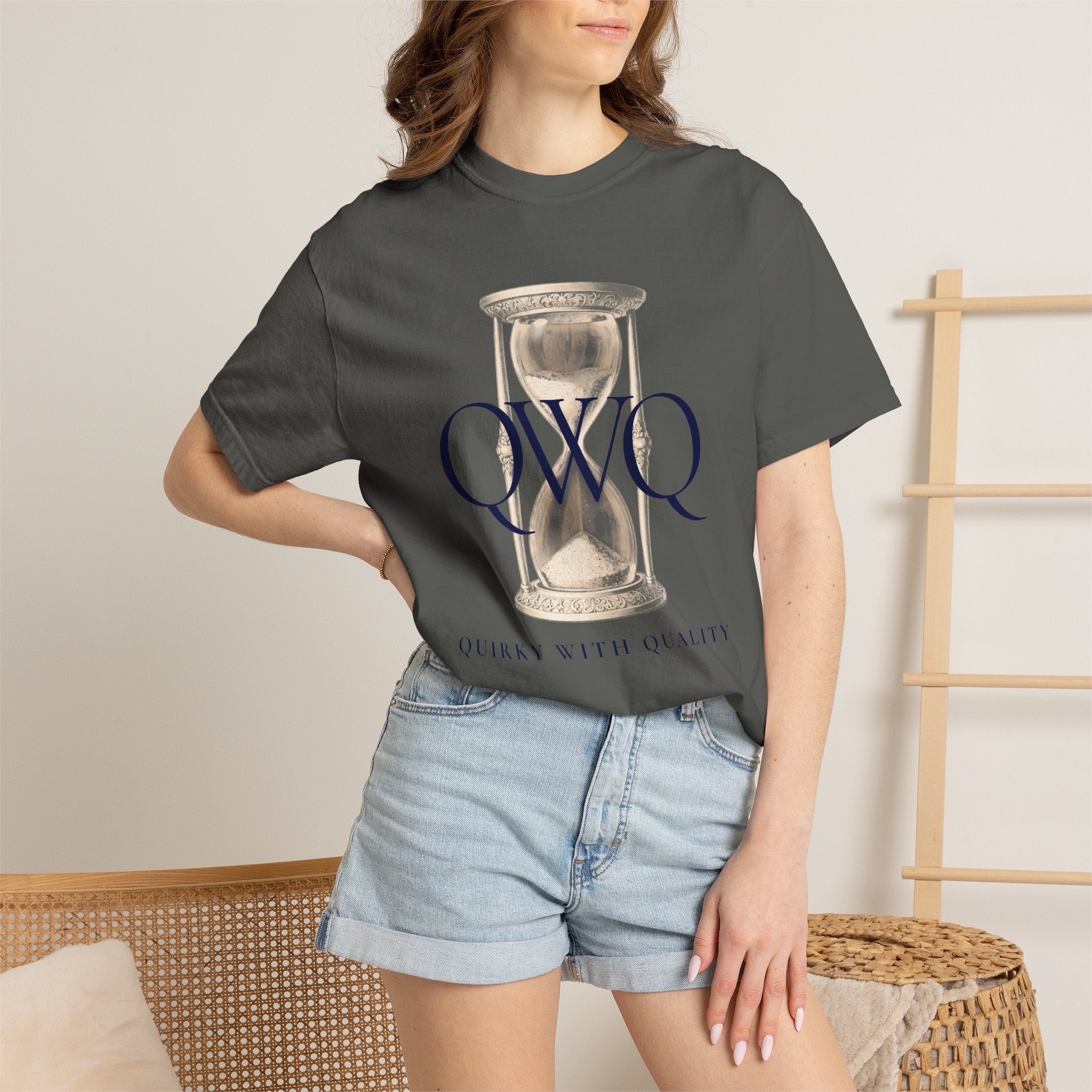 Unisex Comfort Colors 1717 Garment-Dyed T-shirt, QWQ "Time Slips Away"