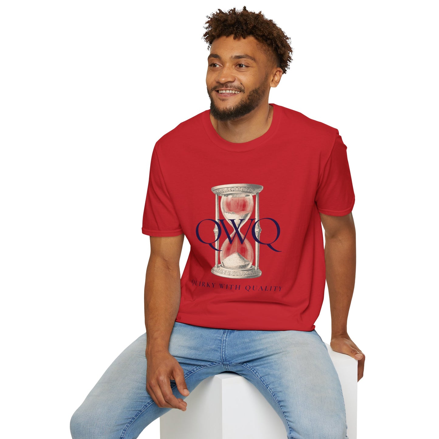 QWQ Hourglass Graphic Tee — Vintage Vibe — “86,400 Seconds In a Day ~ Use Them Wisely”