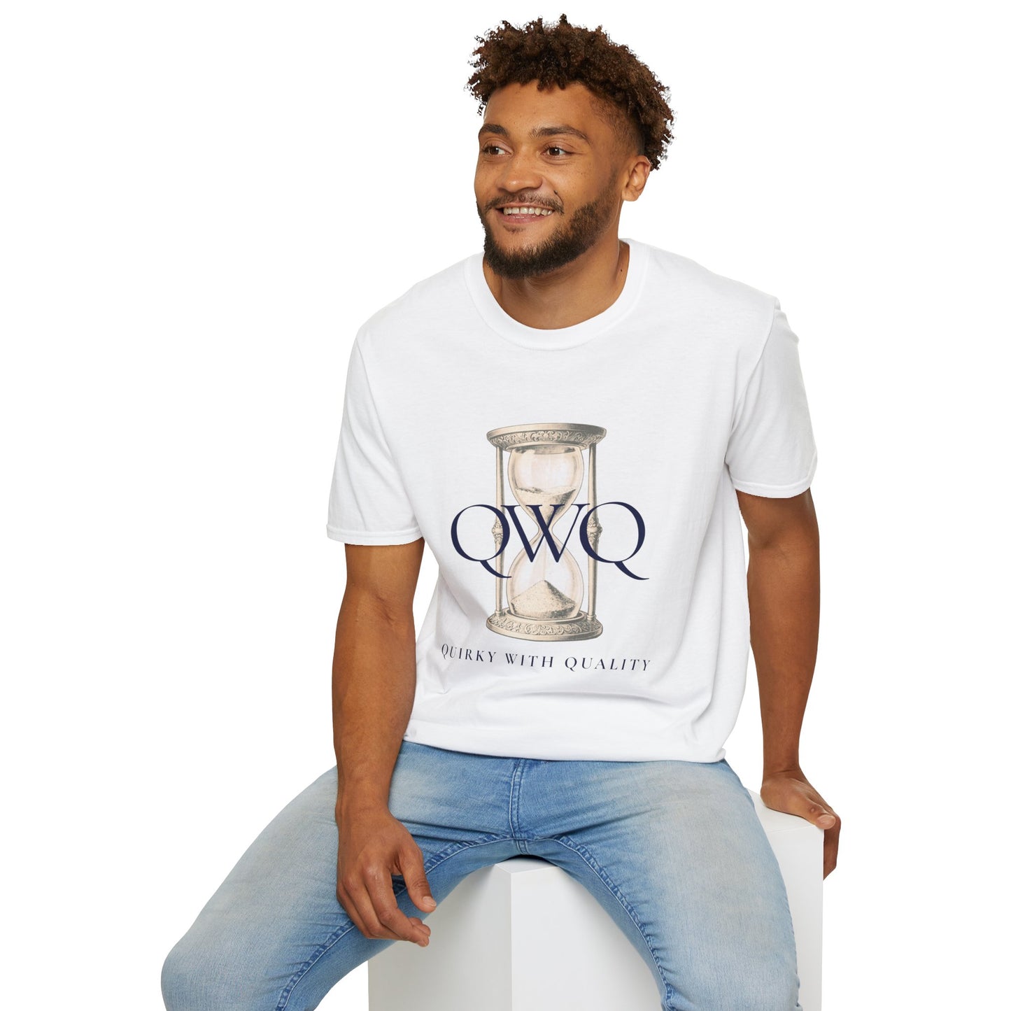 QWQ Hourglass Graphic Tee — Vintage Vibe — “86,400 Seconds In a Day ~ Use Them Wisely”