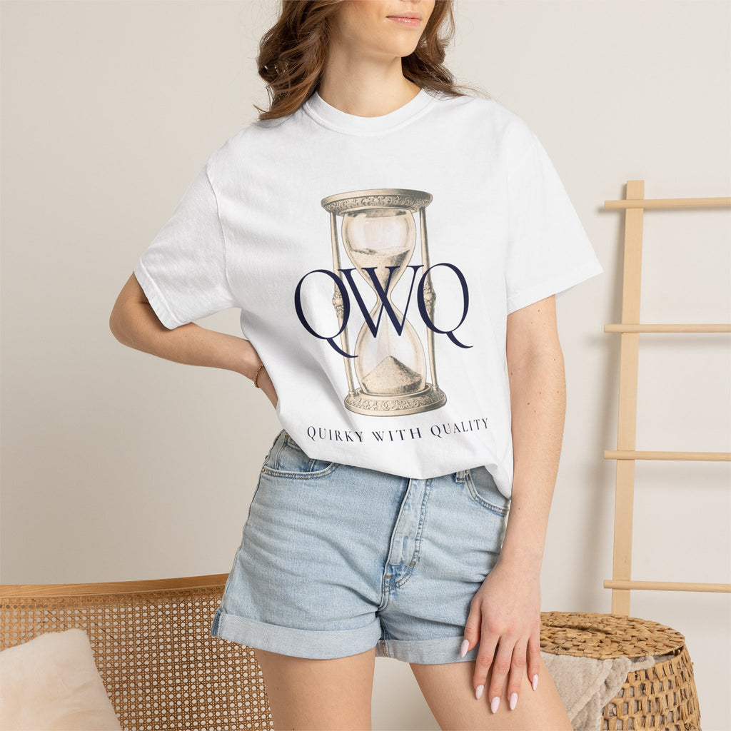 Unisex Comfort Colors 1717 Garment-Dyed T-shirt, QWQ "Time Slips Away"