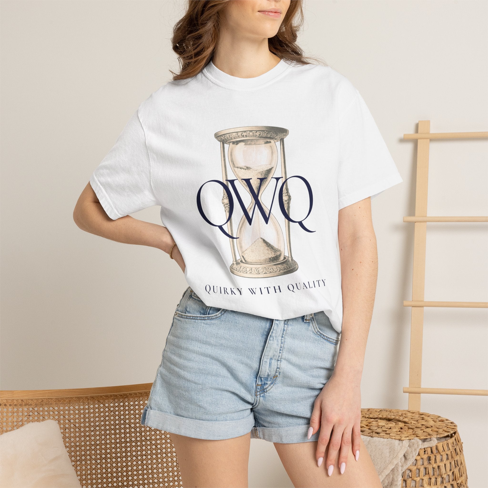 Unisex Comfort Colors 1717 Garment-Dyed T-shirt, QWQ "Time Slips Away"