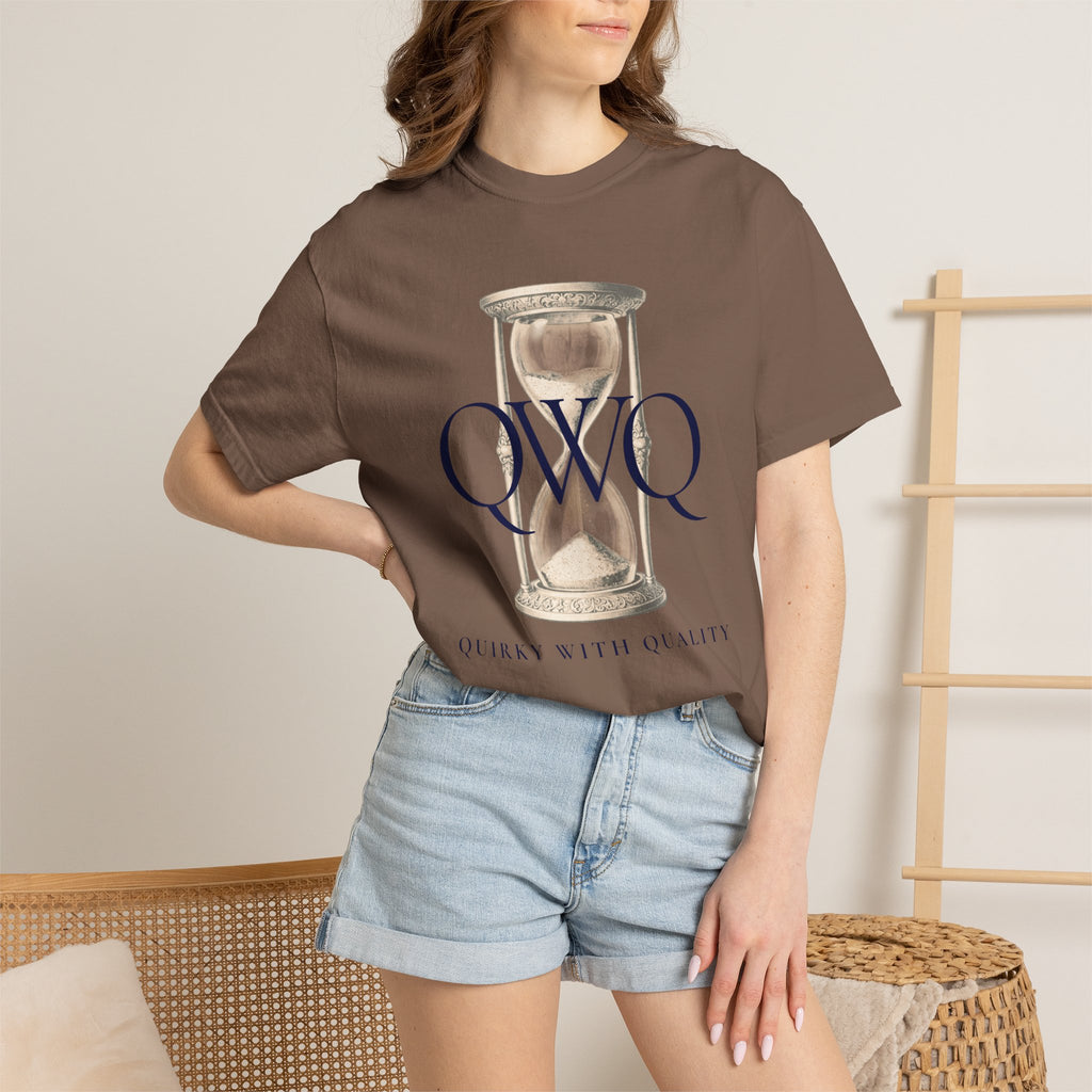 Unisex Comfort Colors 1717 Garment-Dyed T-shirt, QWQ "Time Slips Away"